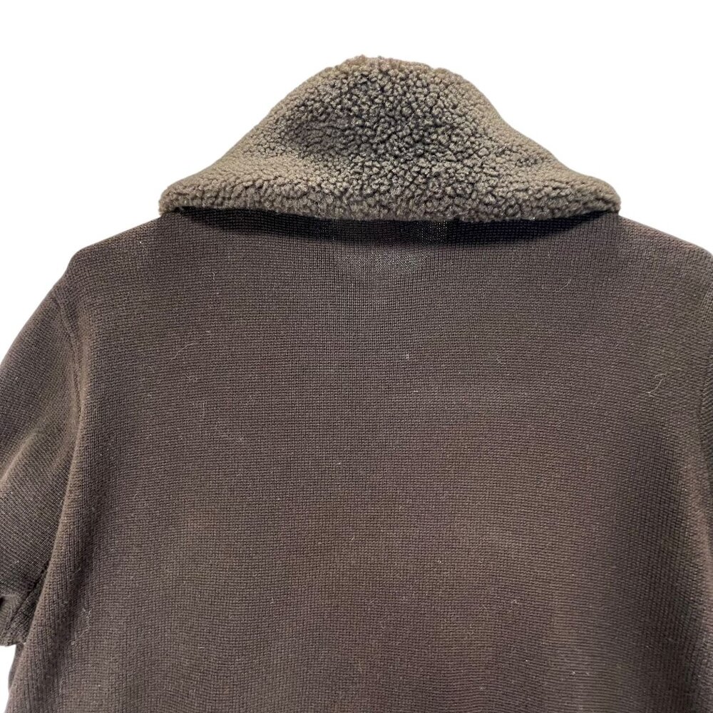Lauren Ralph Lauren Cardigan Sweater Jacket Nordic Full Zip Pockets Wool Blend - Picture 5 of 14